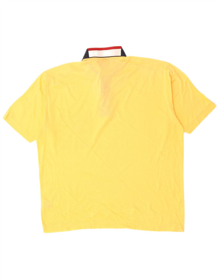 PAUL & SHARK Polo Homme Large Jaune Colorblock Coton
