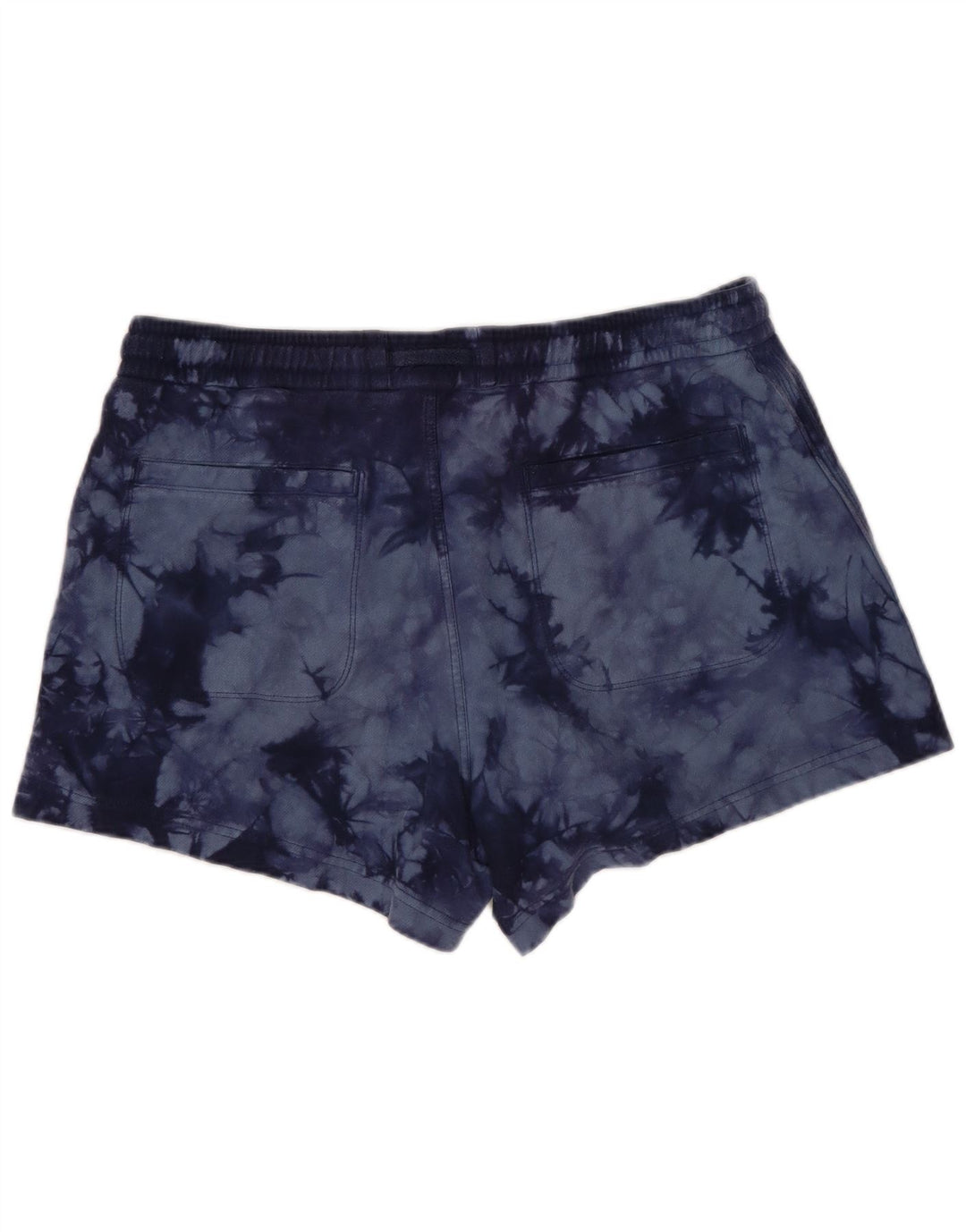 ATHLETA Short de sport pour femme UK 14 Grand bleu marine en coton tie-dye