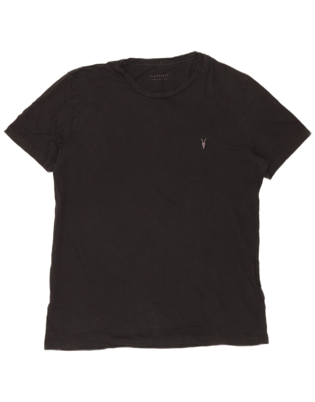 All Saints T-Shirt Homme Haut Large Noir Coton