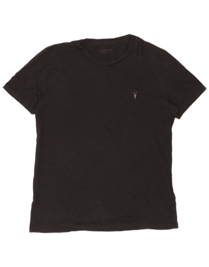 All Saints T-Shirt Homme Haut Large Noir Coton