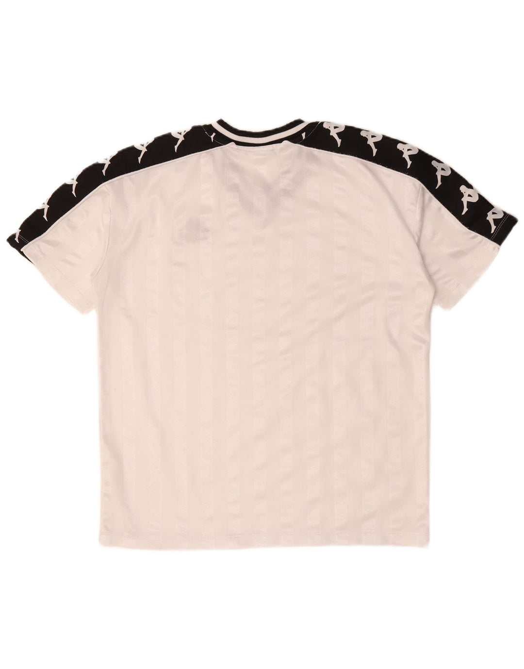 KAPPA T-Shirt Graphique Homme Blanc Moyen Polyester Colorblock