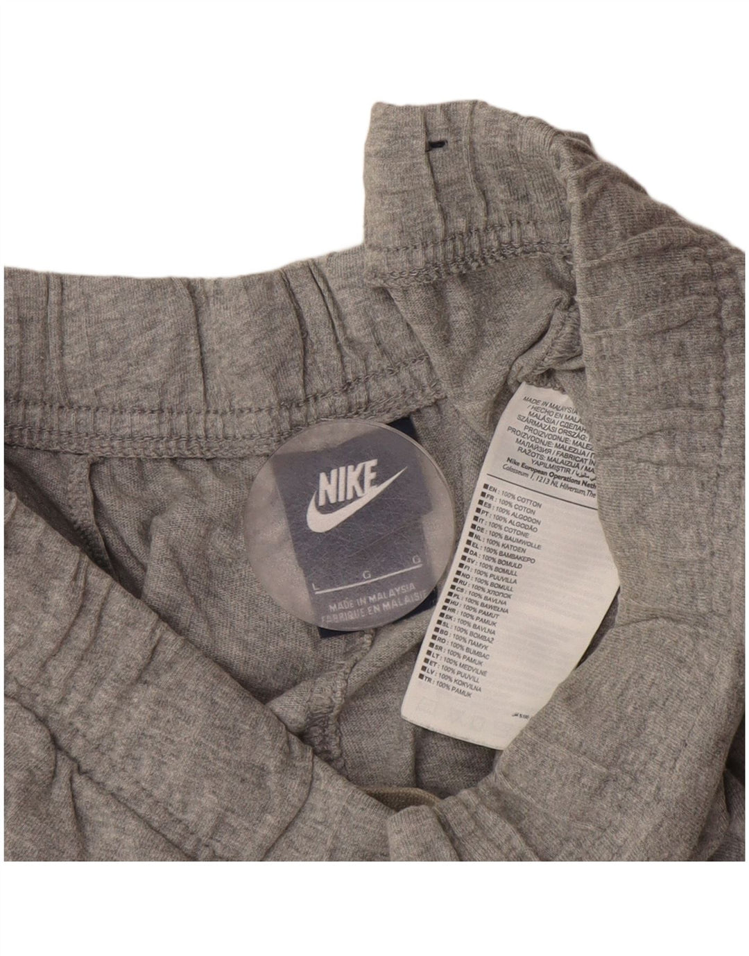 Nike Short de sport pour homme en coton moucheté gris Taille L