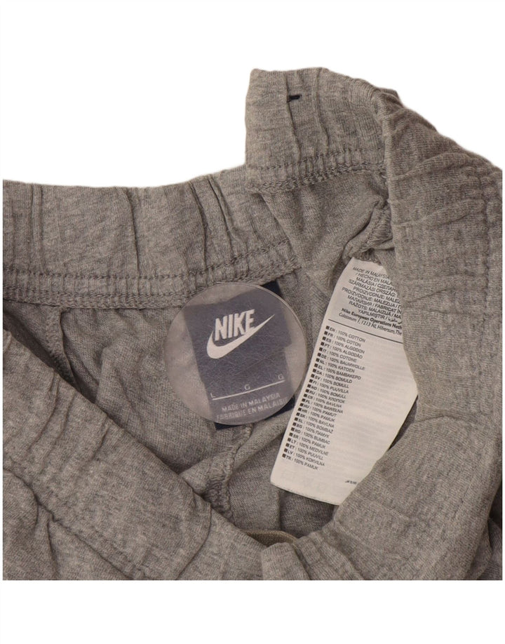 Nike Short de sport pour homme en coton moucheté gris Taille L