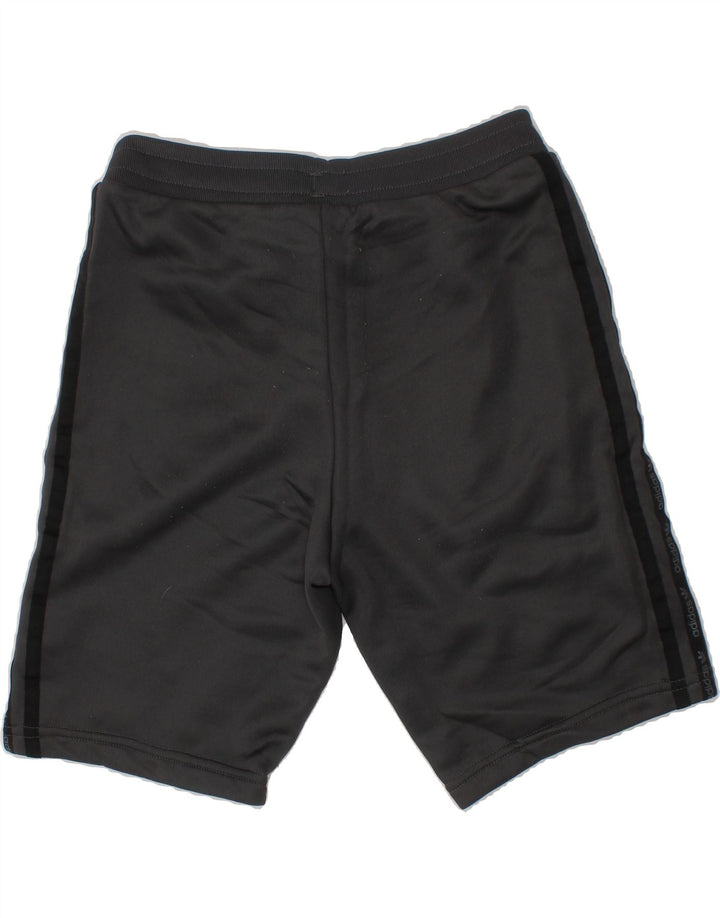 ADIDAS Boys Graphic Sport Shorts 9-10 Years  Grey Polyester Vintage Adidas and Second-Hand Adidas from Messina Hembry 