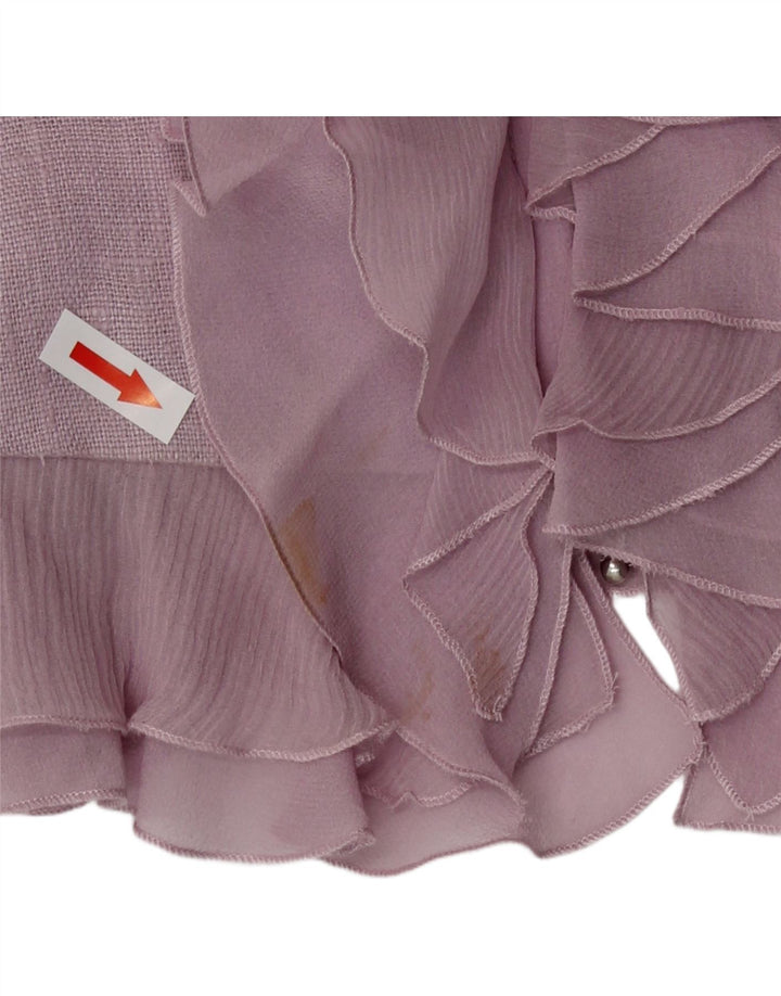 Luisa Spagnoli Veste Boléro Femme IT 42 Lin Violet Moyen