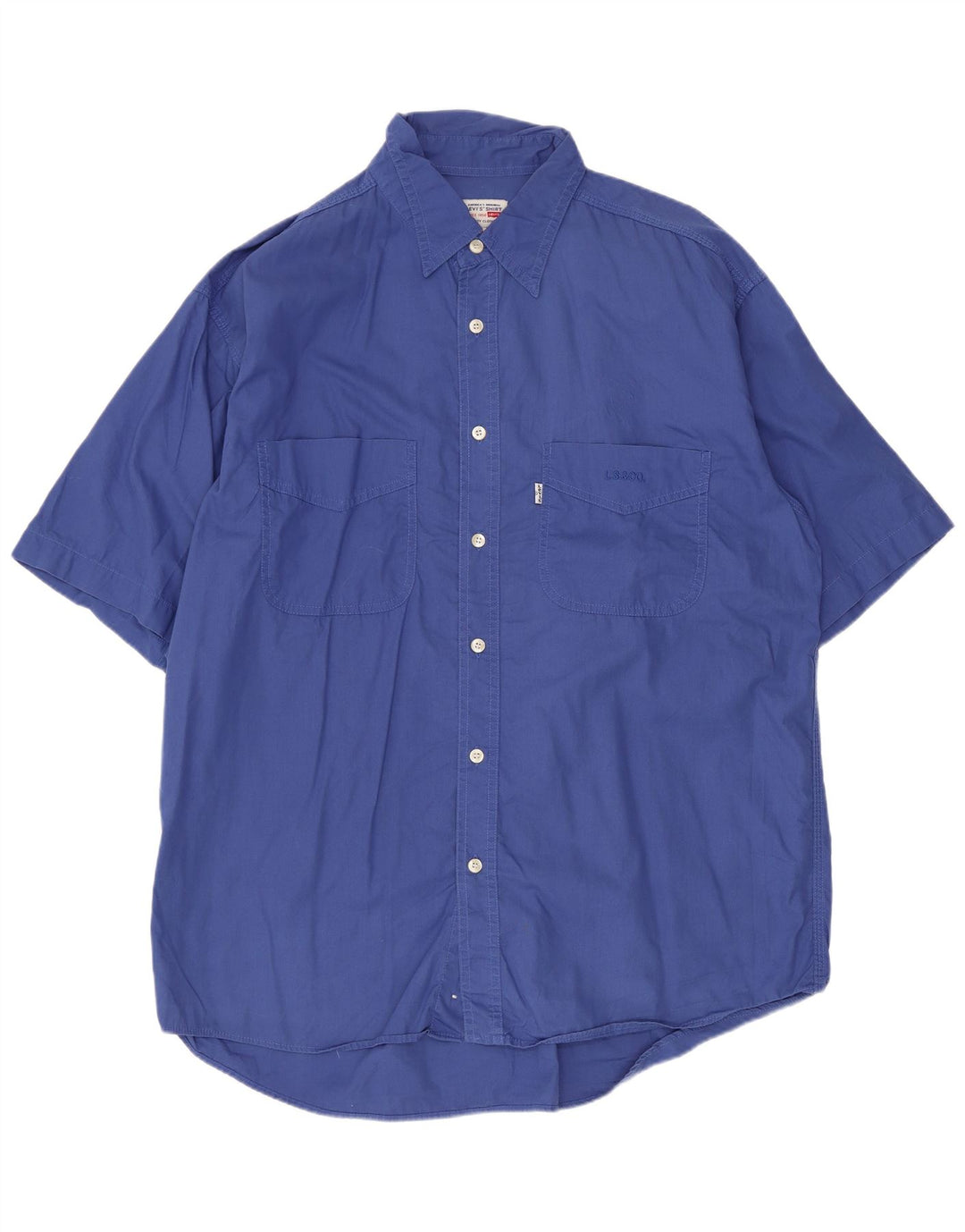 Levi's Chemise à Manches Courtes Homme Bleu Moyen
