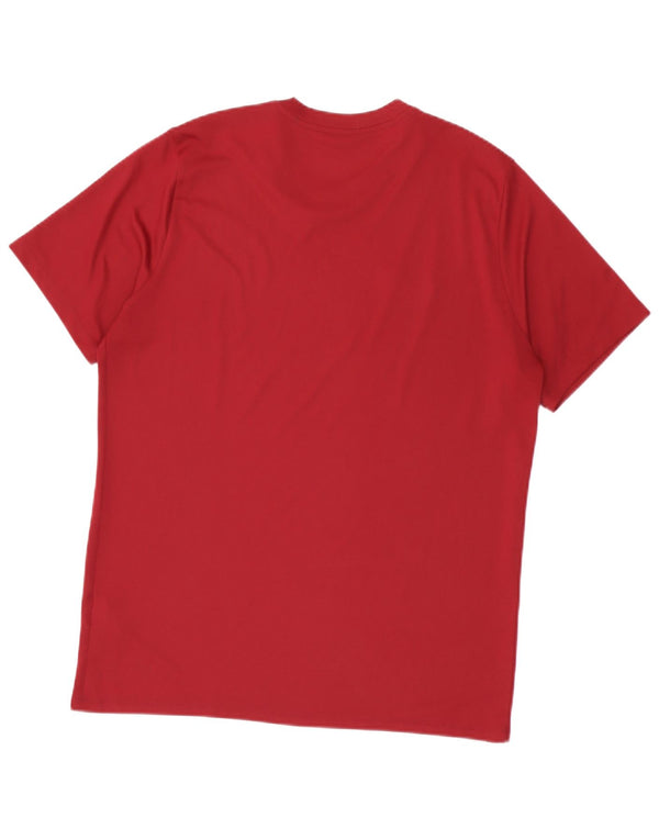 Nike Hommes Dri Fit T-Shirt Haut XL Bordeaux Polyester