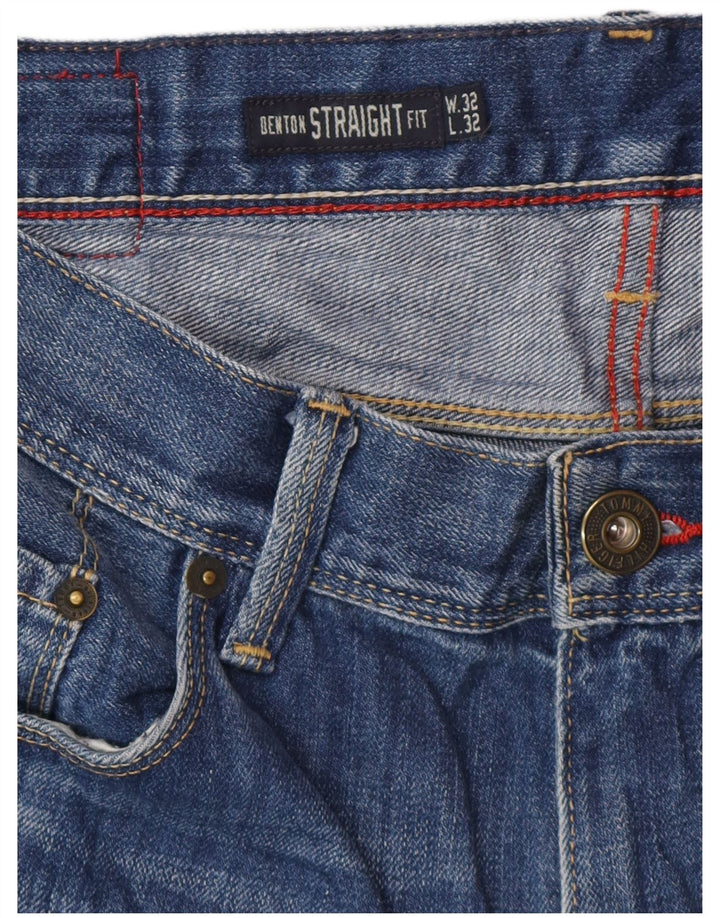 TOMMY HILFIGER Jean Droit Benton Homme W32 L32 Bleu Coton
