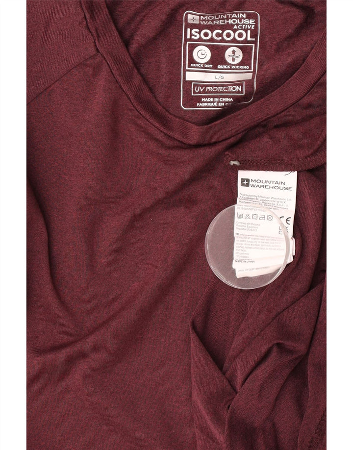 Mountain Warehouse T-shirt pour homme en polyester bordeaux Taille L