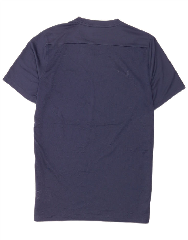 Nike Hommes Dri Fit T-Shirt Haut Large Bleu Marine Polyester