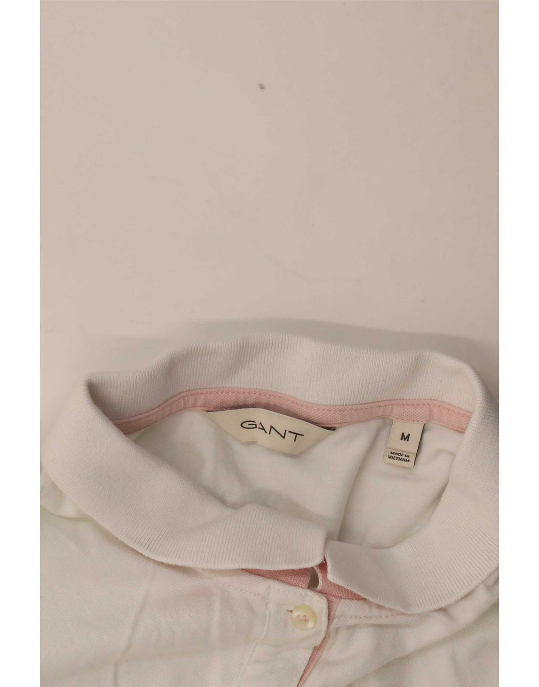 Gant Polo Femme UK 14 Medium Blanc