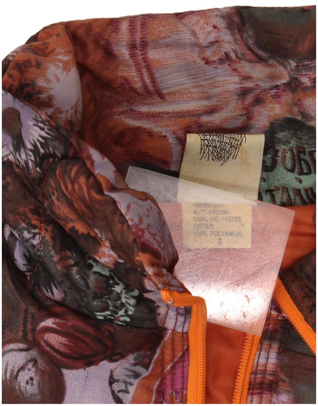 REPRISE Gilet matelassé graphique pour homme UK 36 petit motif floral multicolore