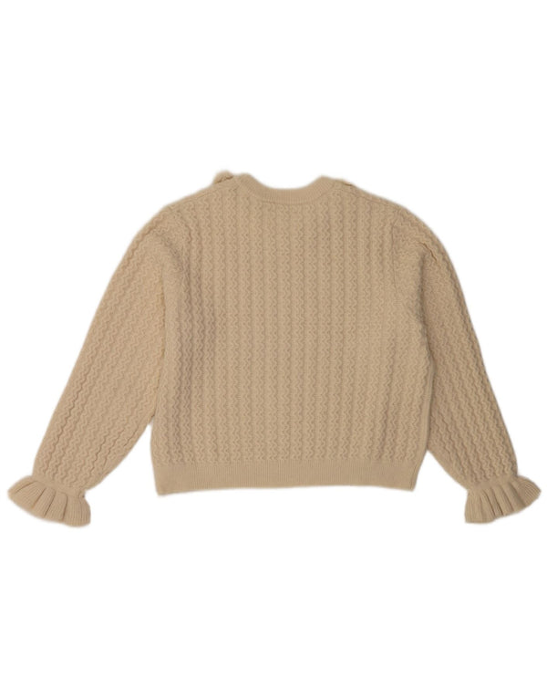 Zara Pull ras du cou pour fille 13-14 ans Beige Floral