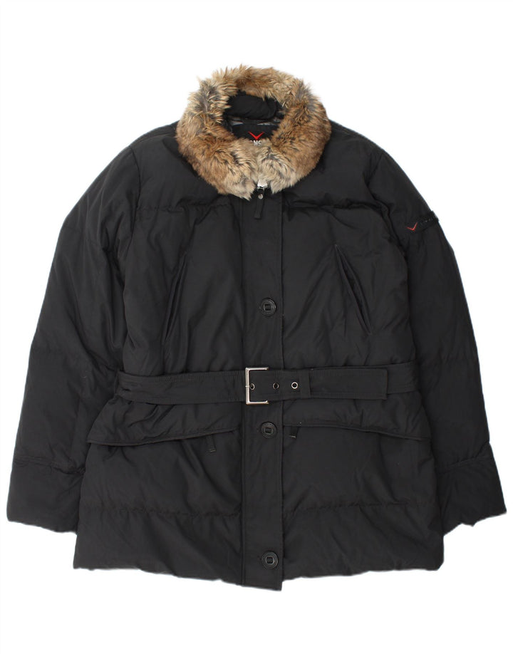 Veste matelassée femme vintage IT 48 XL Noir Polyamide