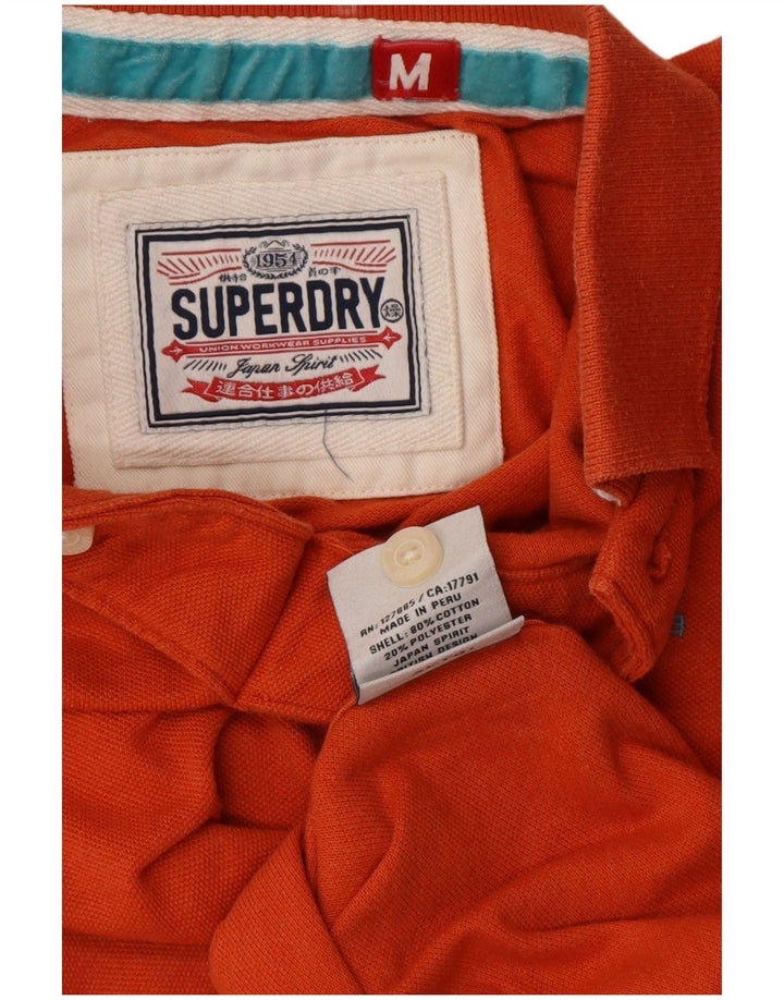 SUPERDRY Polo Homme Orange Moyen Coton
