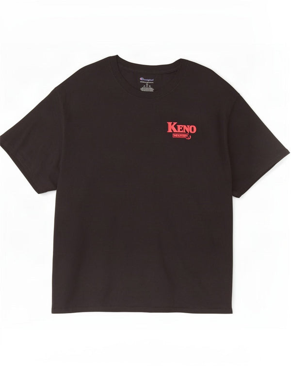 Champion T-Shirt Graphique Homme Top XL Noir Coton