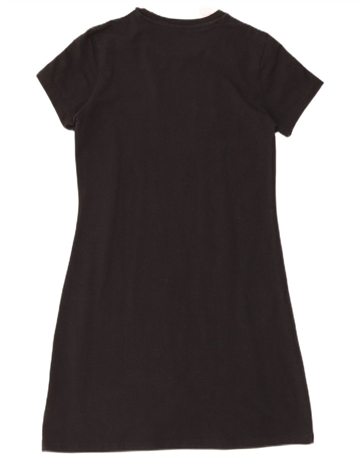 ADIDAS Robe T-Shirt Graphique Fille 13-14 ans Noir Coton