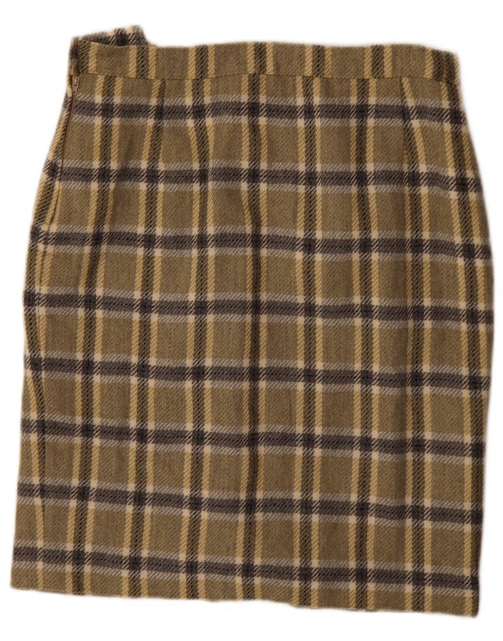 jupe crayon femme vintage W30 Medium Kaki Check