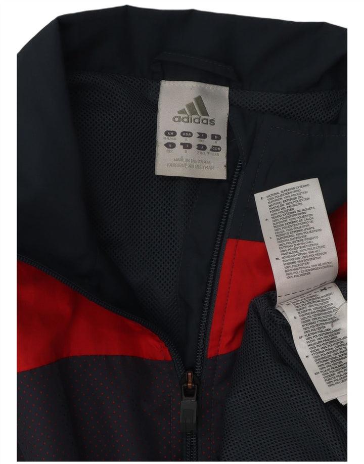 ADIDAS Veste de survêtement pour homme UK 44/46 Large Bleu marine Colourblock