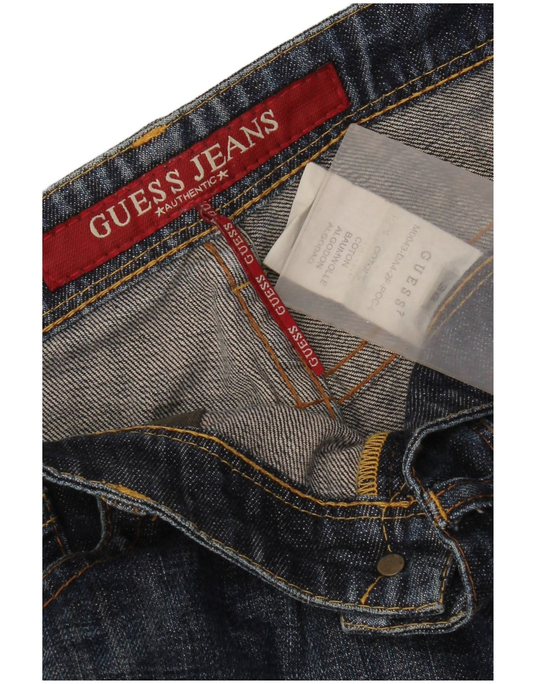 Guess Jean droit homme W38 L34 bleu coton