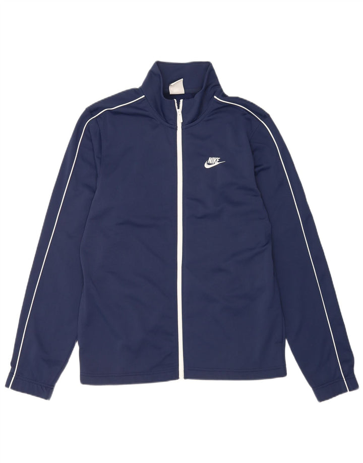 Veste de survêtement Nike pour homme, petit, bleu marine, en polyester