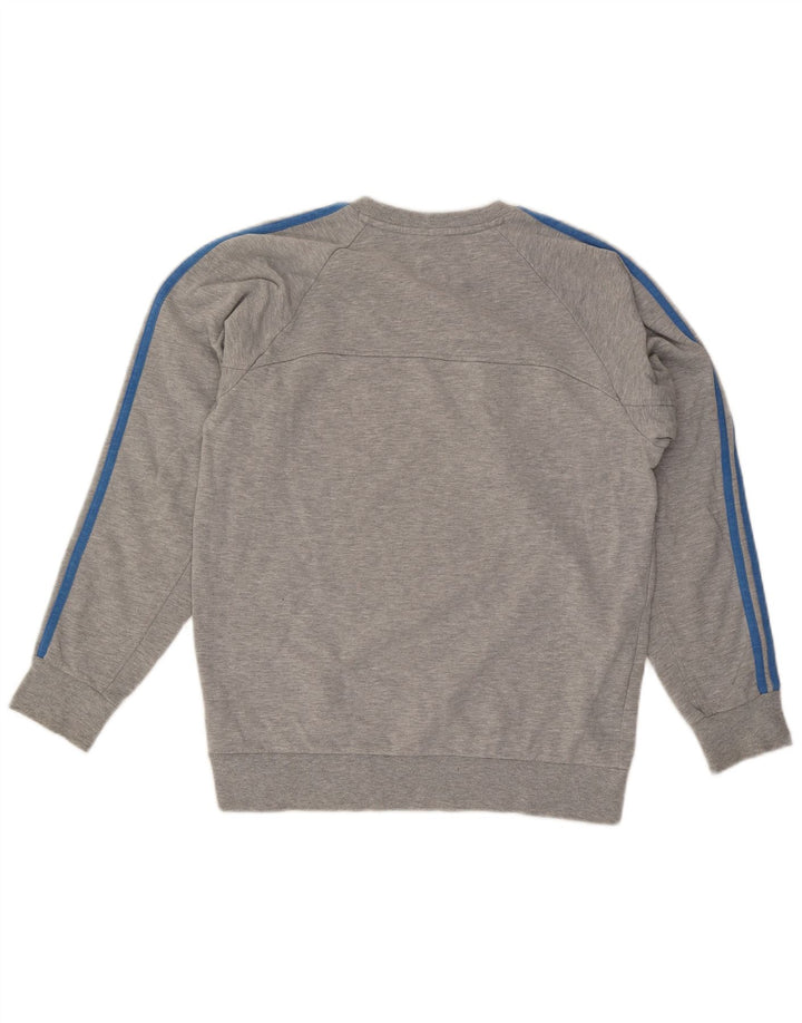 Adidas Sweat-Shirt Homme Gris Moyen Coton