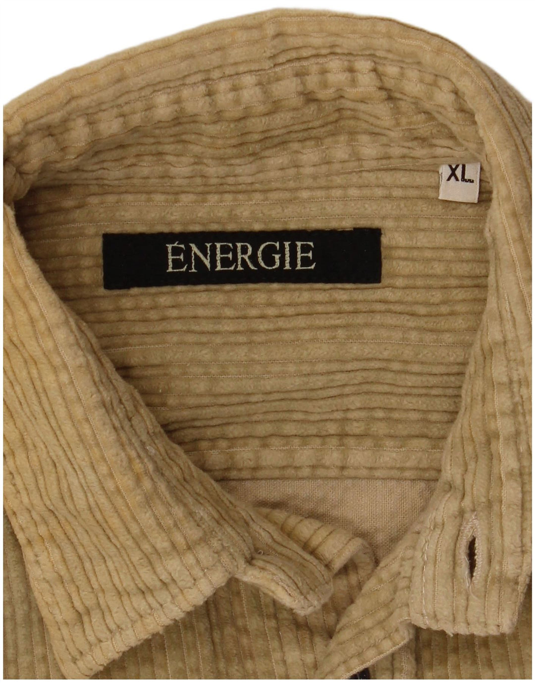ENERGIE Chemise Velours Côtelé Homme XL Beige