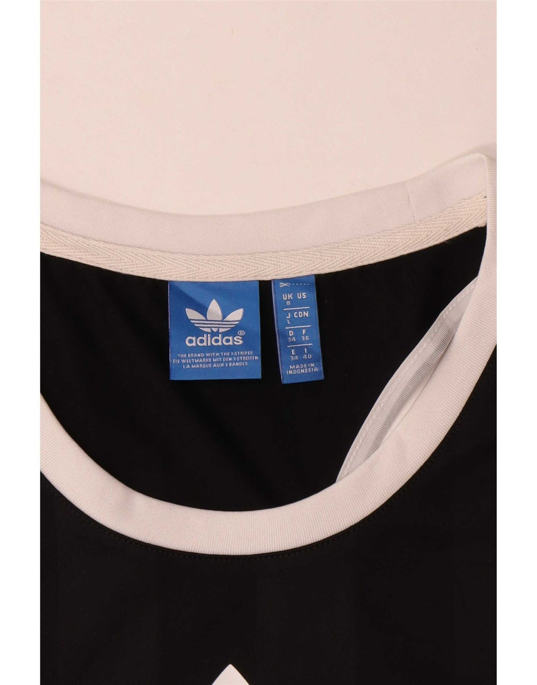 Adidas Débardeur graphique pour femme UK 8 Small Noir Polyester