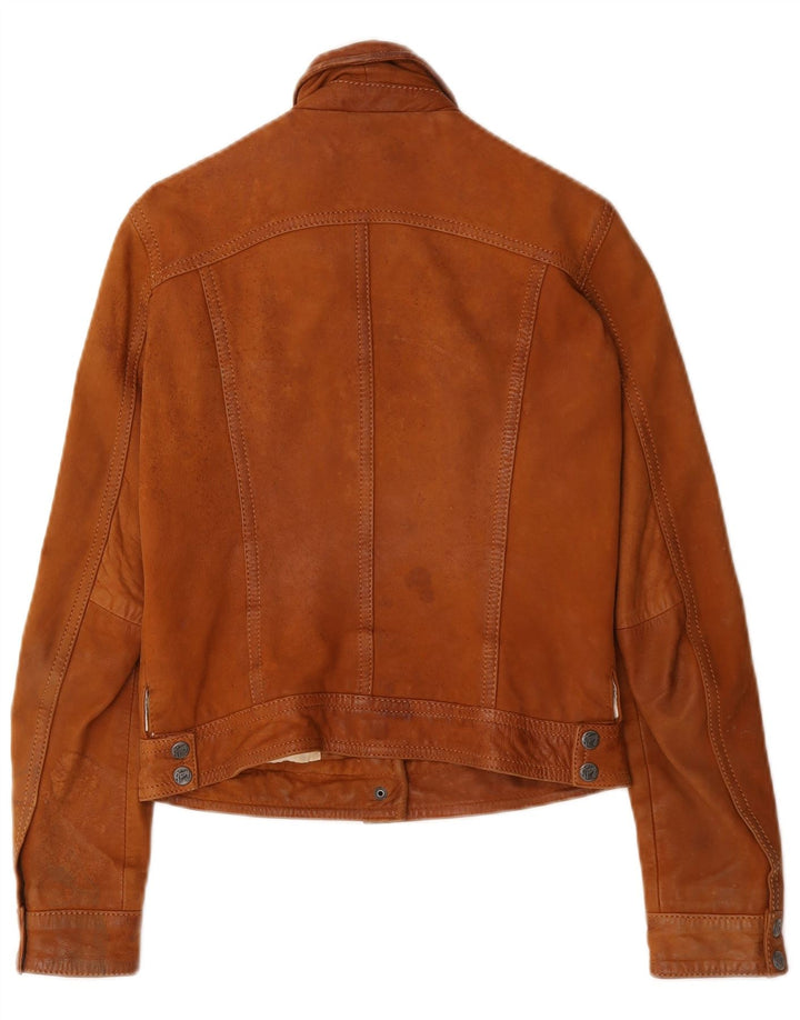 Gypsy Veste en cuir pour femme UK 10 Petit Marron