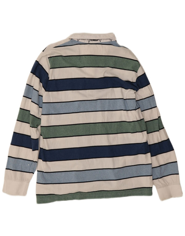 Crew Clothing Polo de rugby à manches longues pour homme XL rayé multicolore