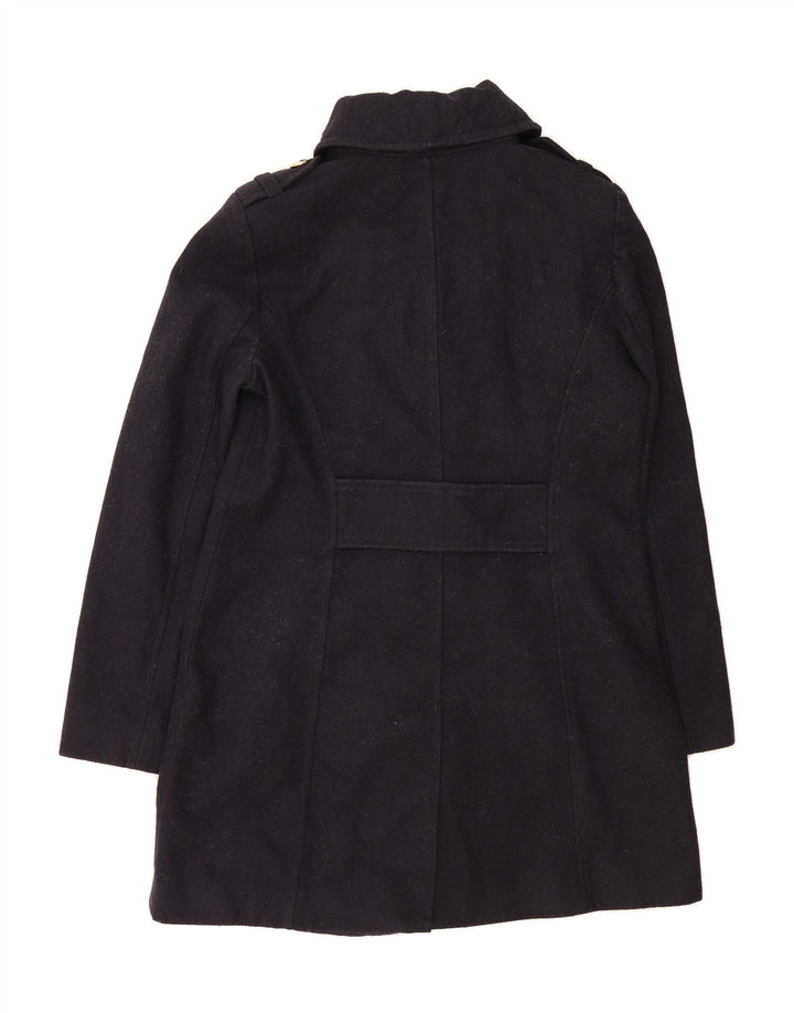 MICHAEL KORS Womens Double Breasted Coat US 8 Medium Black Wool Vintage Michael Kors and Second-Hand Michael Kors from Messina Hembry 