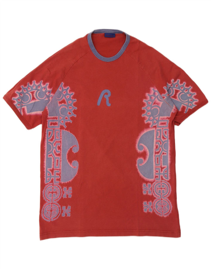 REPLAY T-Shirt Graphique Homme Grand Rouge Coton