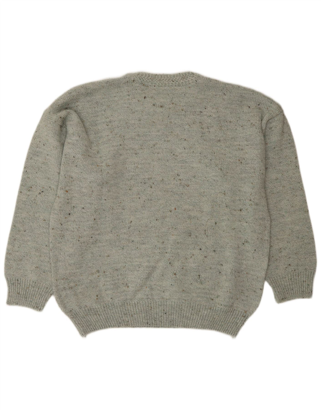 South Coast Pull ras du cou pour homme IT 52 Large Gris Moucheté