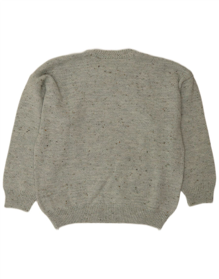 South Coast Pull ras du cou pour homme IT 52 Large Gris Moucheté