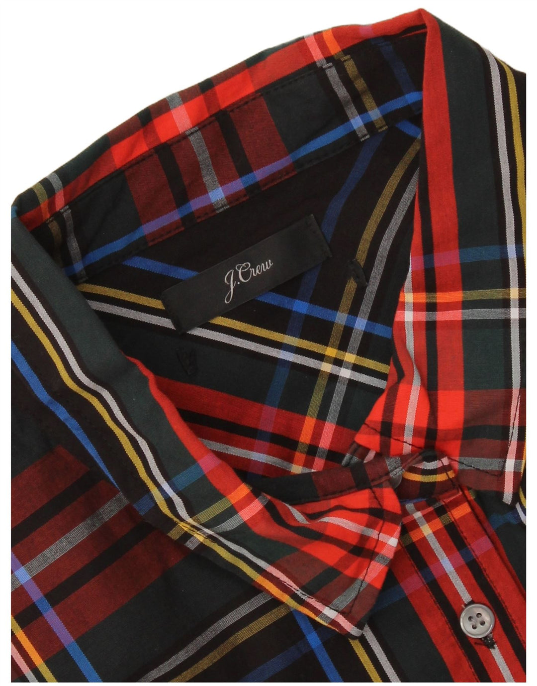 J. CREW Chemise Femme UK 18 XL Carreaux Noirs