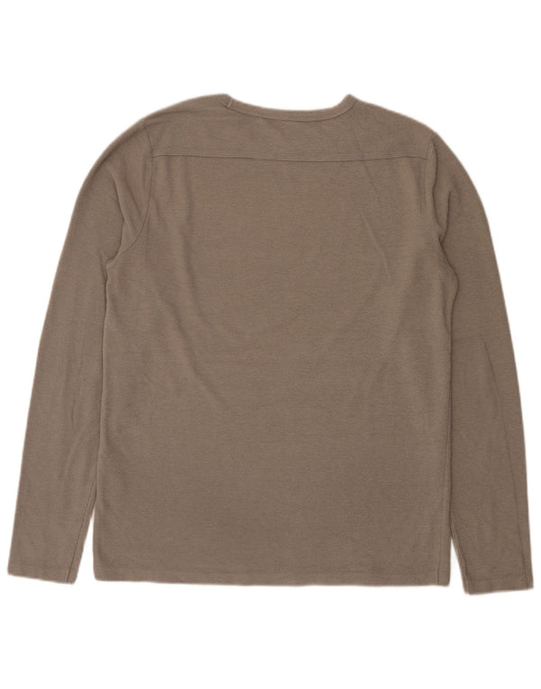 All Saints Haut à manches longues pour hommes en polyester gris moyen