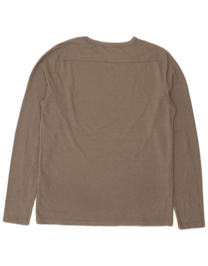 All Saints Haut à manches longues pour hommes en polyester gris moyen