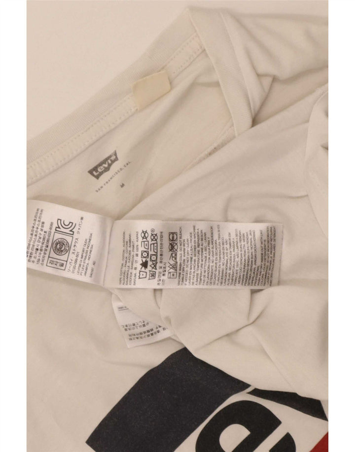 Levi's Tee-Shirt Graphique Homme Blanc Moyen Coton