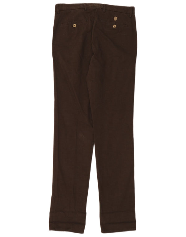 Massimo Dutti Pantalon chino coupe décontractée pour homme EU 38 Small W30 L34 Marron