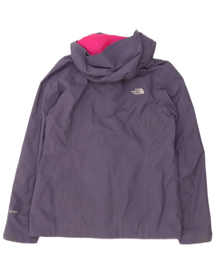 The North Face Veste de pluie à capuche pour femme UK 12 Medium Violet Nylon