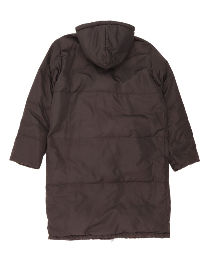 manteau rembourré surdimensionné à capuche femme vintage IT 46 Grand Polyamide Noir