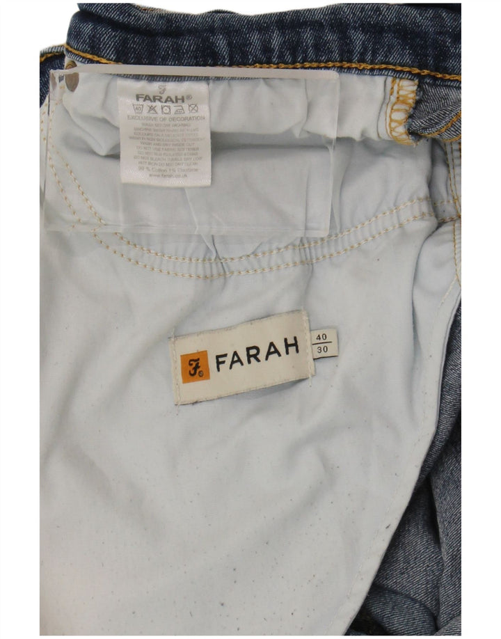 Farah Jean Slim Homme W40 L30 Bleu Coton