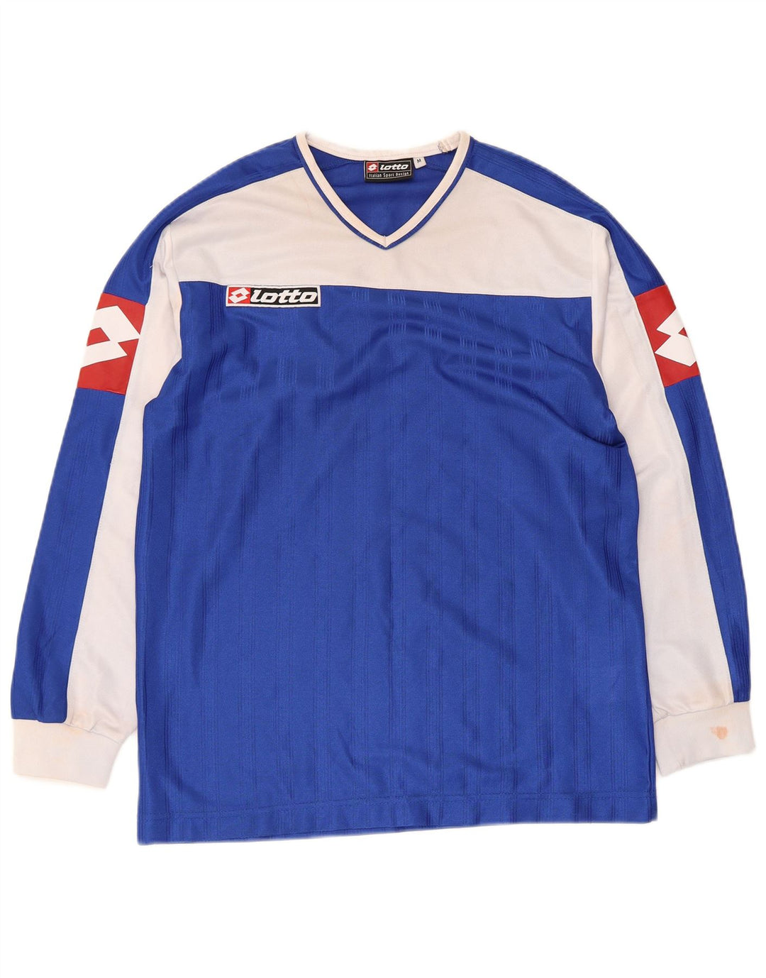 Lotto Haut Graphique à Manches Longues pour Hommes Bleu Marine Moyen Polyester Colorblock