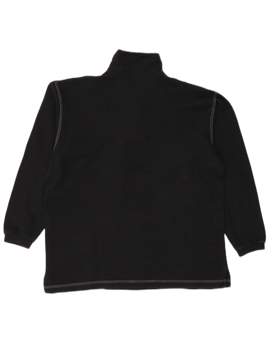 CHAMPION Sweat-shirt à col zippé pour hommes, grand coton noir