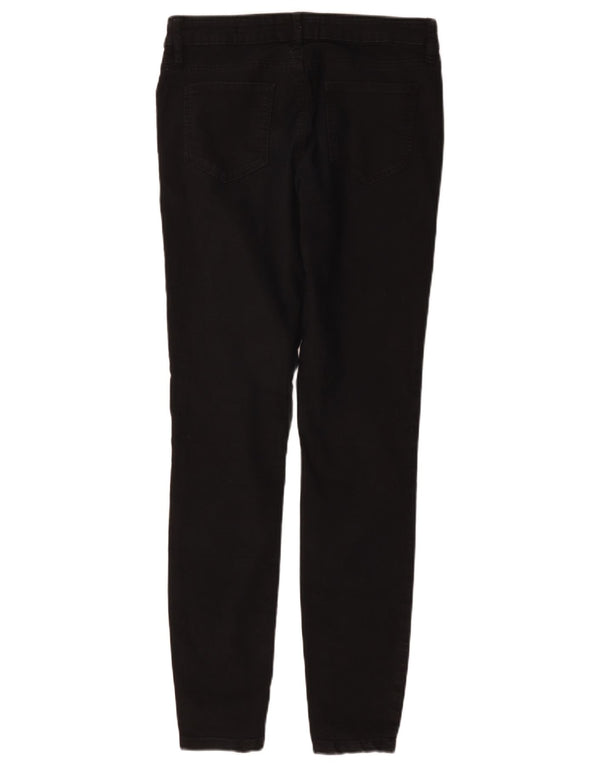 Fat Face Jean Jegging Femme UK 10 Petit W30 L29 Coton Noir