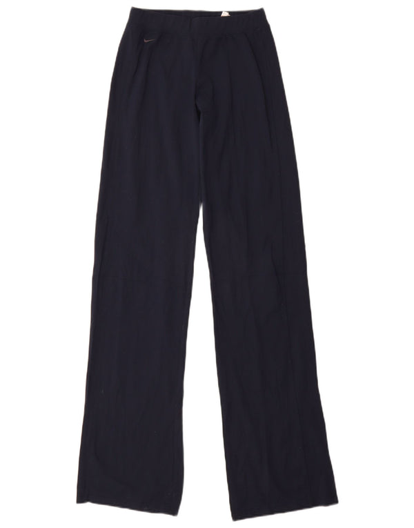 Nike Pantalon de survêtement large pour femme UK 6/8 XS Bleu marine Nylon