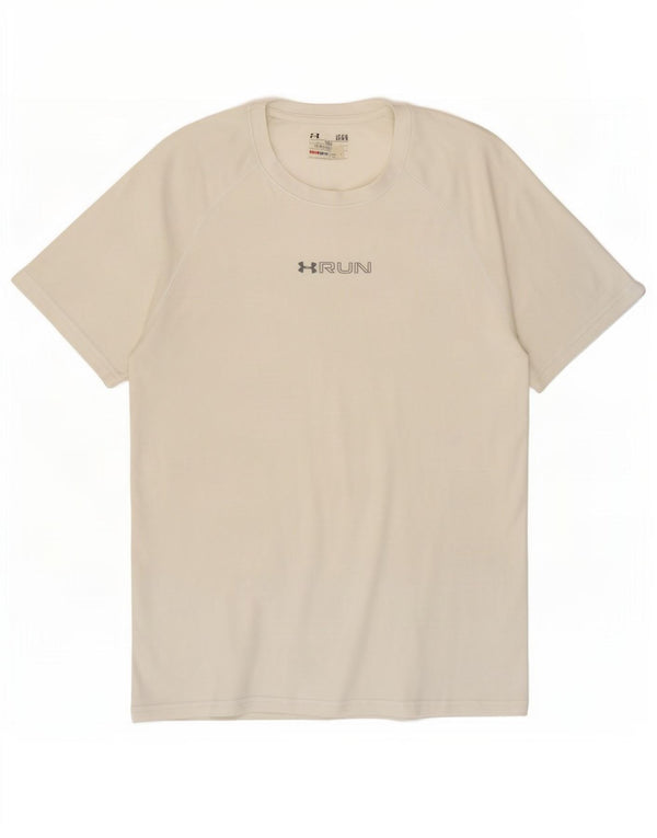 Under Armour T-Shirt Heat Gear Graphic Homme Blanc Large