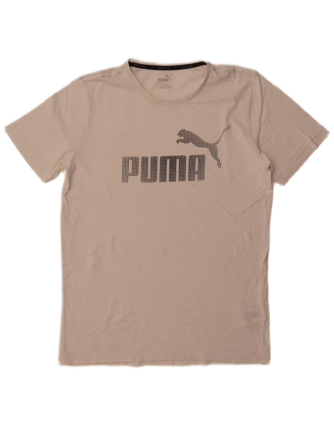 Puma T-Shirt Graphique Homme Blanc Moyen Coton
