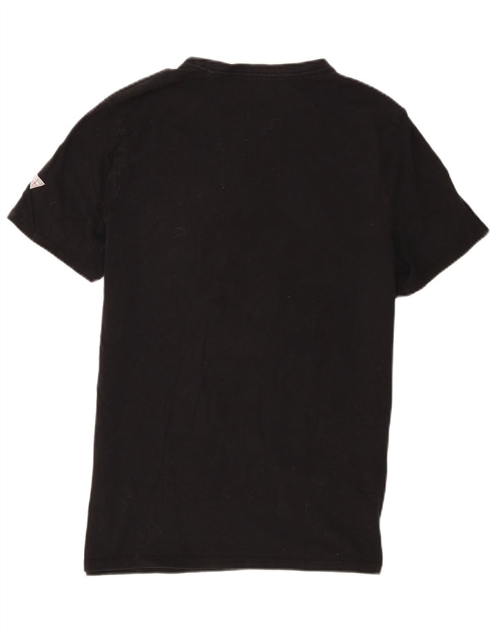 Guess T-shirt graphique coupe slim pour homme, grand, noir