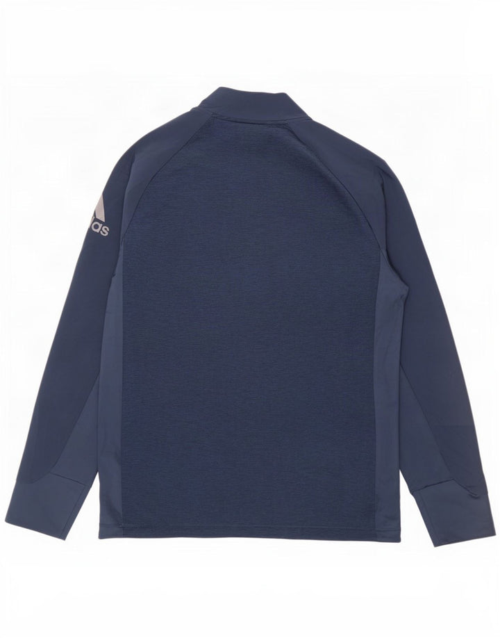 Adidas Haut de Survêtement Graphique Pull Homme Bleu Marine Moyen Colorblock